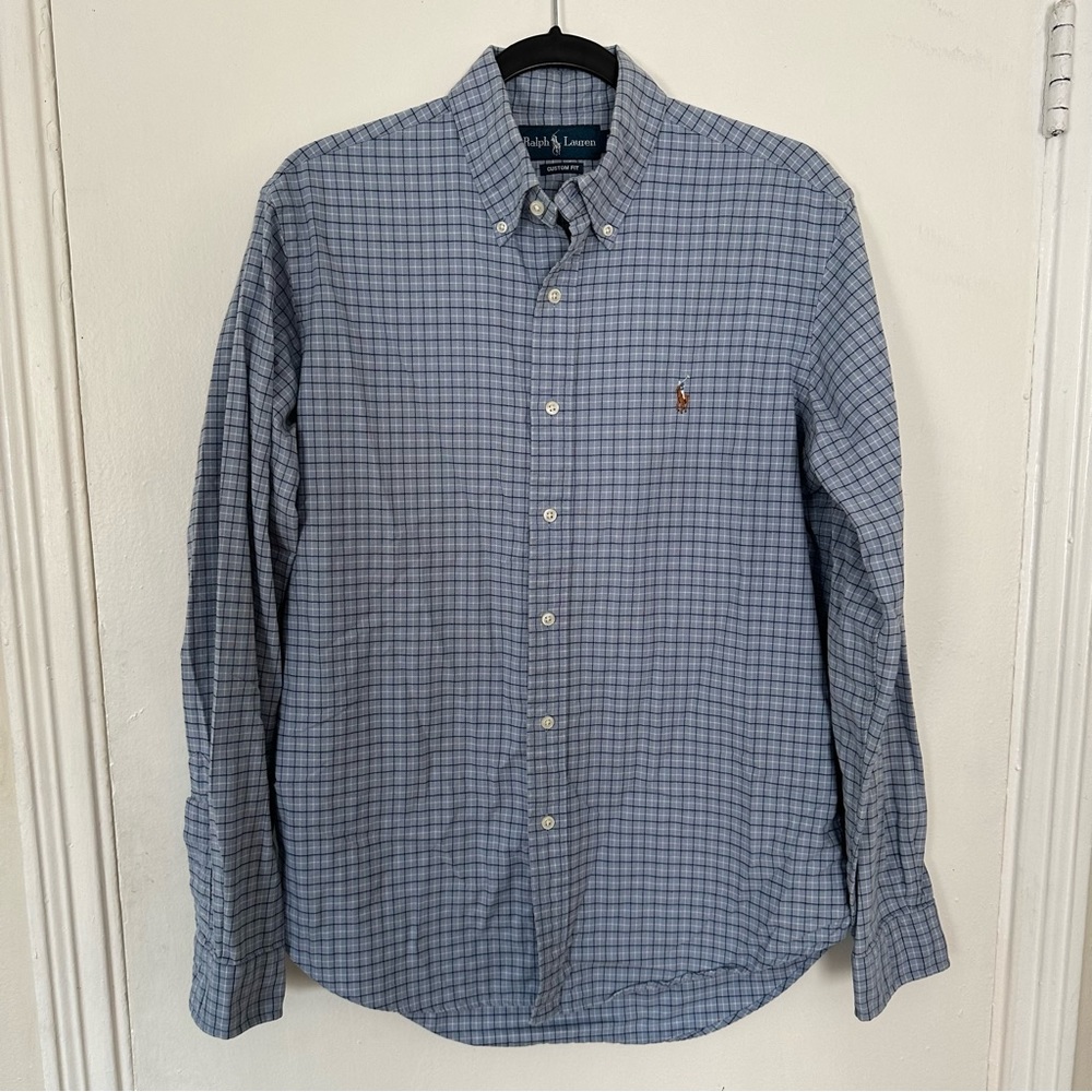 Vintage Ralph Lauren Custom Fit Oxford Button Down Long Sleeve Shirt